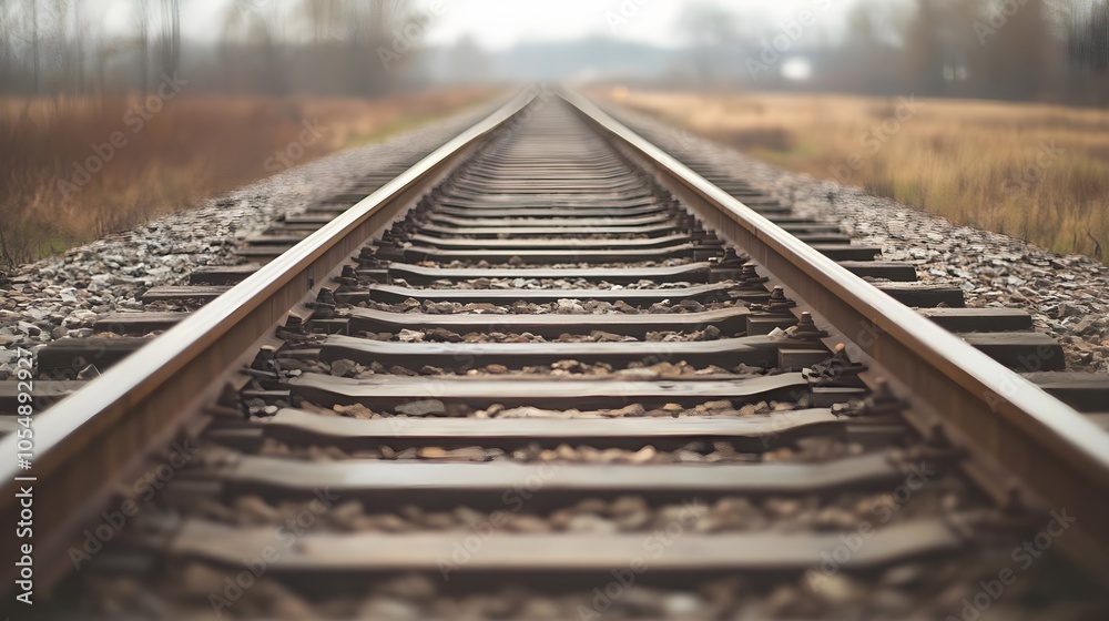 Fototapeta premium Railroad Tracks Perspective