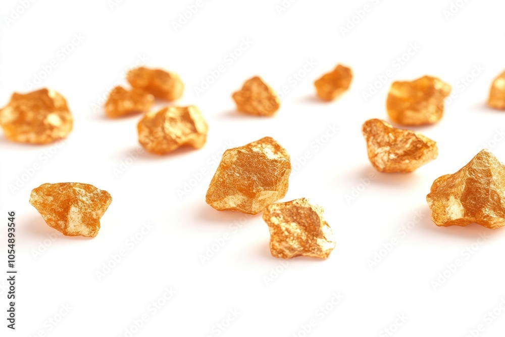 Gold nuggets Gold nuggets on white background. Gold nuggets Gold nuggets on white background.