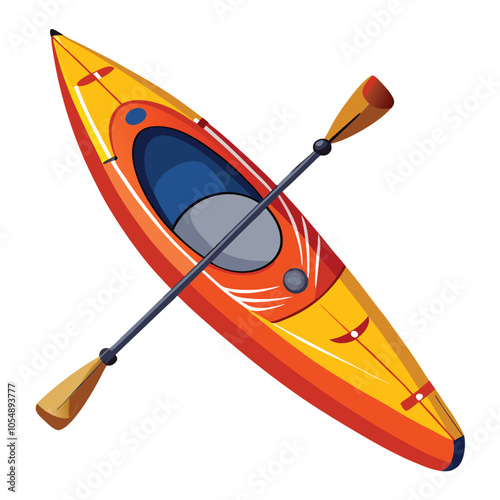 Kayak vector illustration.