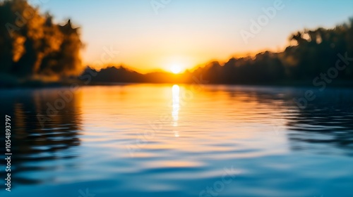 Sunset Reflection on Water