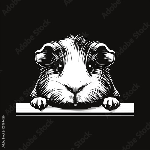 Domestic cavy design sublimation for pet lover crafts

