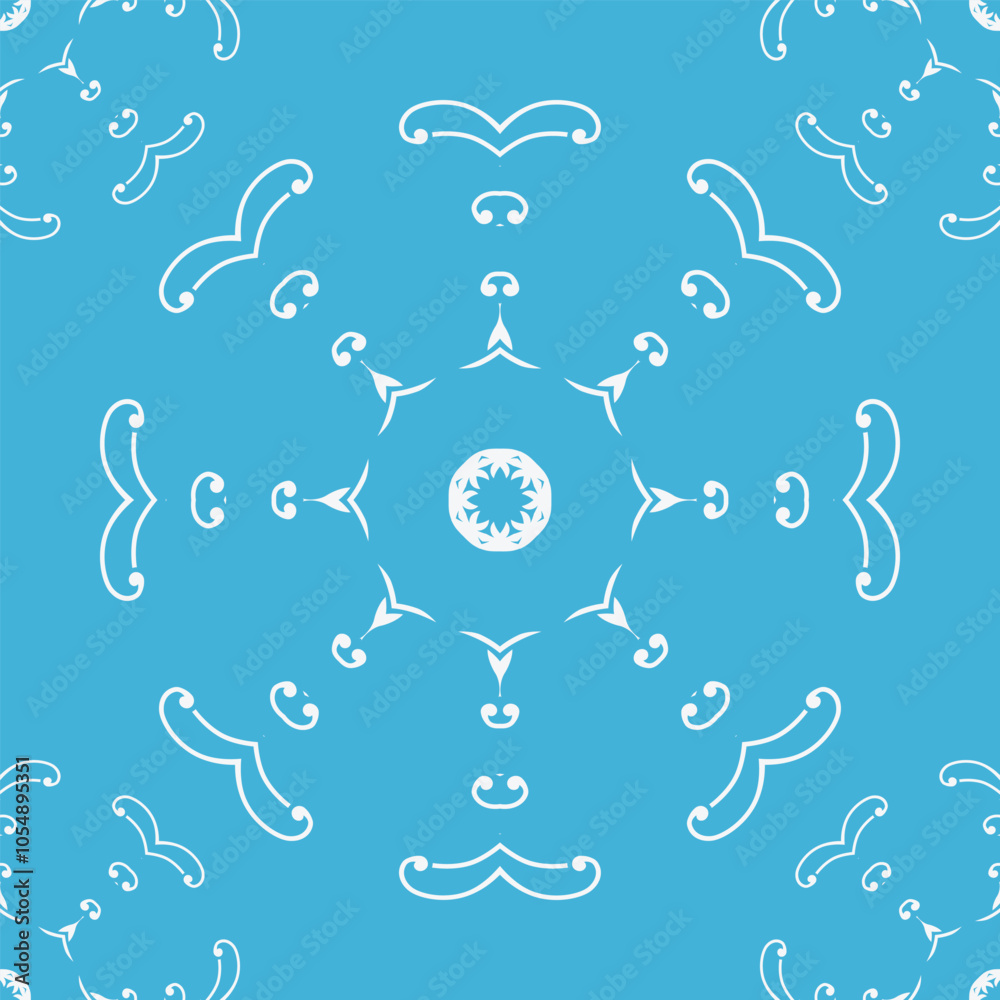 Fototapeta premium Damask Patterns Traditional Islamic Geometric Patterns Printable Folk Embroidery, Aztec Ornament Print. Design for Carpet, Wallpaper, Clothing, Wrapping, Fabric