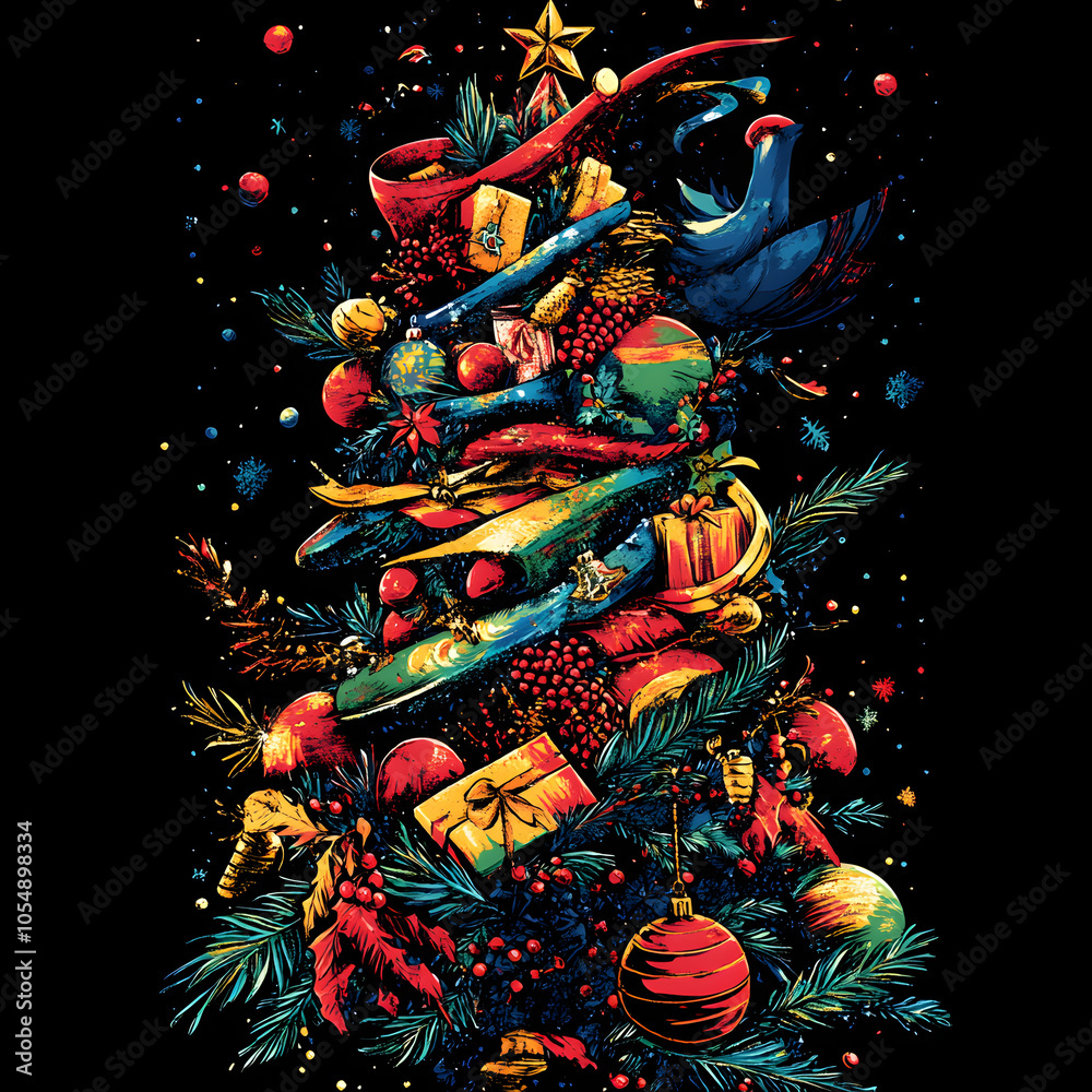 abstract christmas tree abstract christmas tree