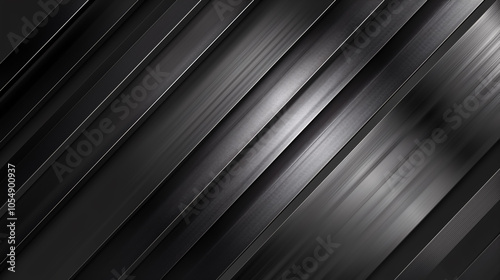 Abstract black and silver background with light gray gradient, featuring a metal texture and sleek, modern design.