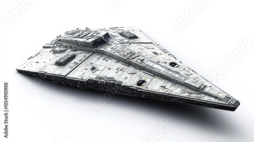 futuristic spaceship with sleek lines and powerful presence