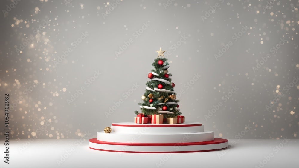 Obraz premium 3D podium Christmas