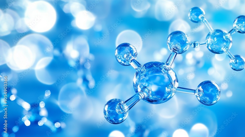 A close-up view of blue molecular structures against a blurred blue background, evoking themes of science and innovation. A close-up view of blue molecular structures against a blurred blue background, evoking themes of science and innovation.