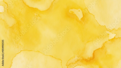 Yellow watercolor wash for a luxurious, textured background. Created with generative AI technology
