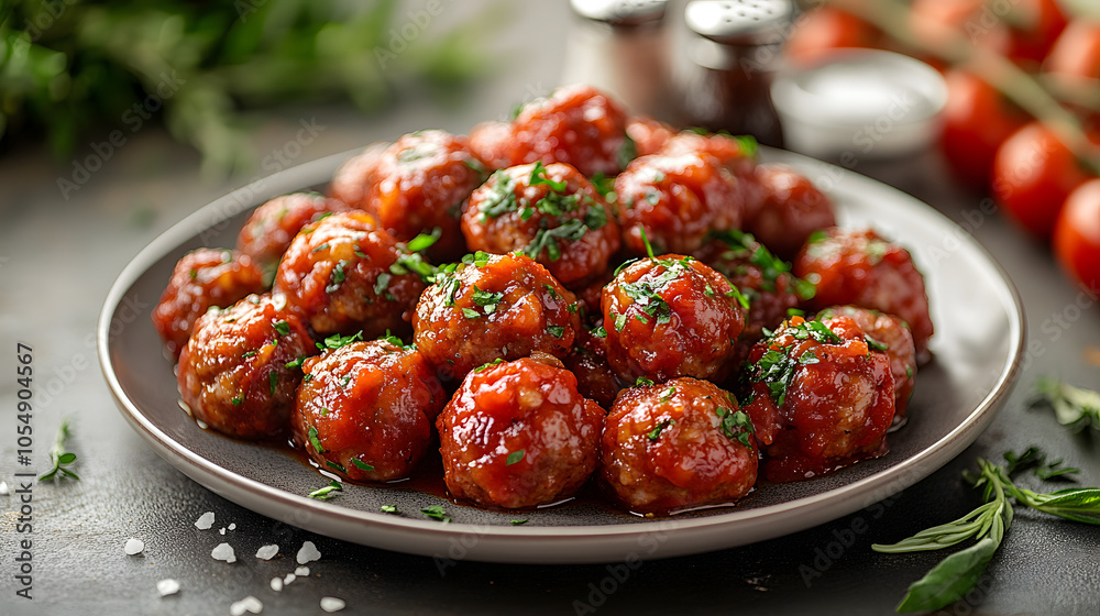A Photo of Meatballs in Rich Tomato Sauce with Salt and Pepper Garnish, Highlighting a Delicious Homemade Meal, Comfort Food, and Traditional Cuisine with a Burst of Flavor
A Photo of Meatballs in Rich Tomato Sauce with Salt and Pepper Garnish, Highlighting a Delicious Homemade Meal, Comfort Food, and Traditional Cuisine with a Burst of Flavor
