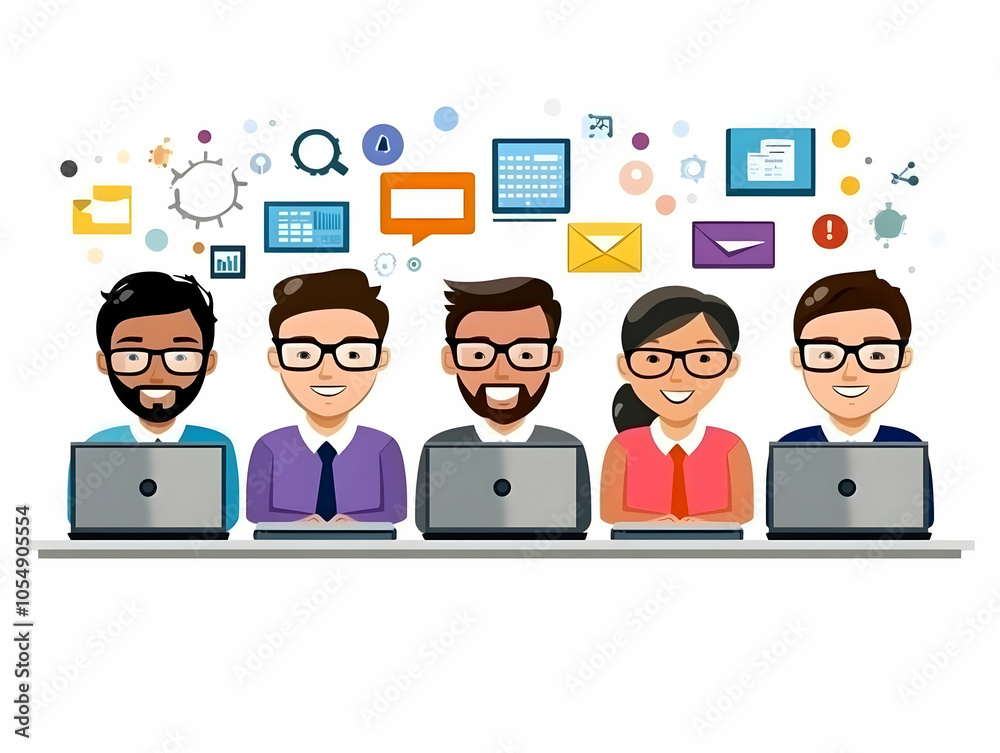 Flat Graphic Designers Skill Building Future Digital Workshop Candid Scene Teamwork Creative Process Tech Driven Design Environment Simple Flat Vector Illustration Business Tone Flat Graphic Designers Skill Building Future Digital Workshop Candid Scene Teamwork Creative Process Tech Driven Design Environment Simple Flat Vector Illustration Business Tone