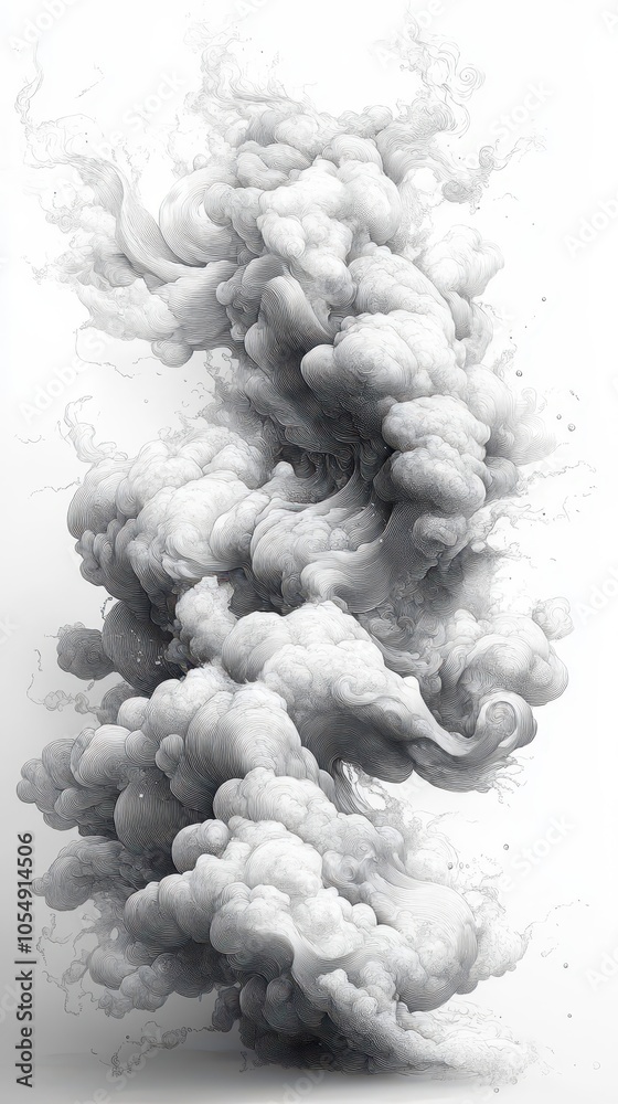 outline illustration of a whimsical cloud with swirling patterns set against a pure white background exuding a dreamy and imaginative quality perfect for artistic and creative projects outline illustration of a whimsical cloud with swirling patterns set against a pure white background exuding a dreamy and imaginative quality perfect for artistic and creative projects