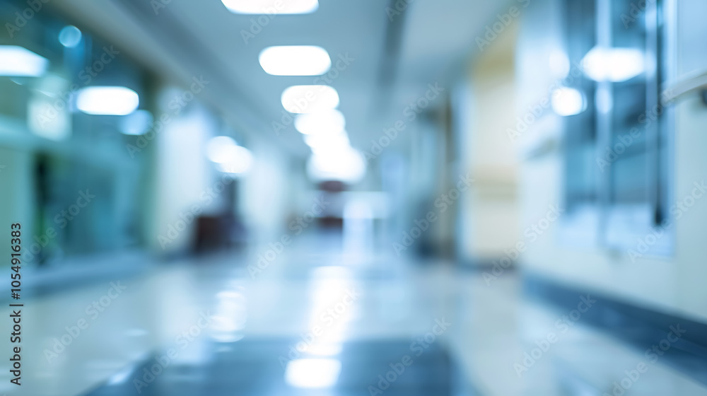 Abstract blurred hospital and clinic interior for background. Abstract blurred hospital and clinic interior for background.