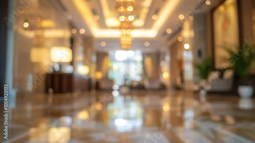 Wallpaper Mural Abstract blur interior of a hotel lobby background. Torontodigital.ca