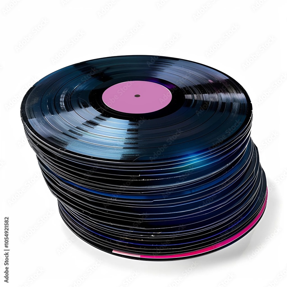 Fototapeta premium stack of records
