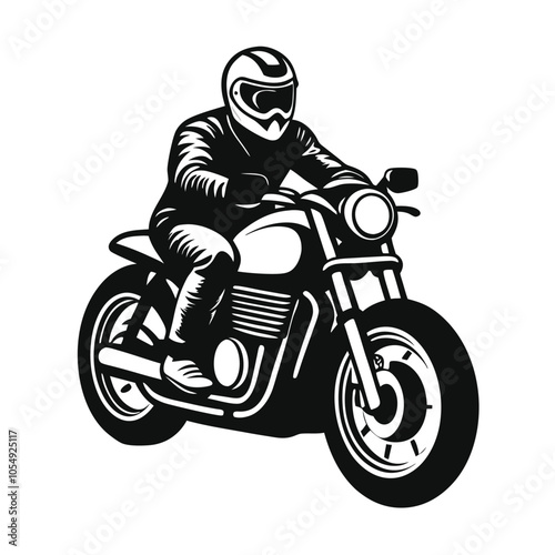 Motorcycle Rider vector illustration.