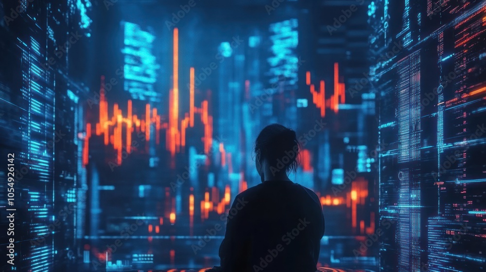 Cryptocurrency investment with digital coins, visualizing futuristic digital financial strategies. Cryptocurrency investment with digital coins, visualizing futuristic digital financial strategies.