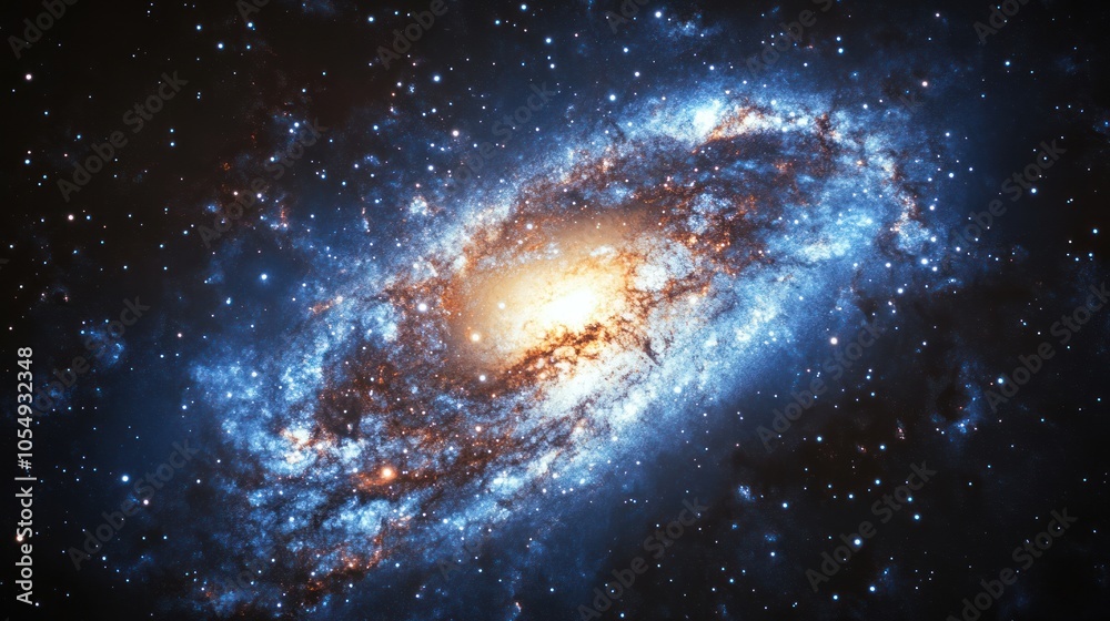 Irregular galaxy with chaotic structures and colors, glowing in a mix of stars and gas.