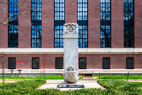 Harvard Tercentenary Stele photo