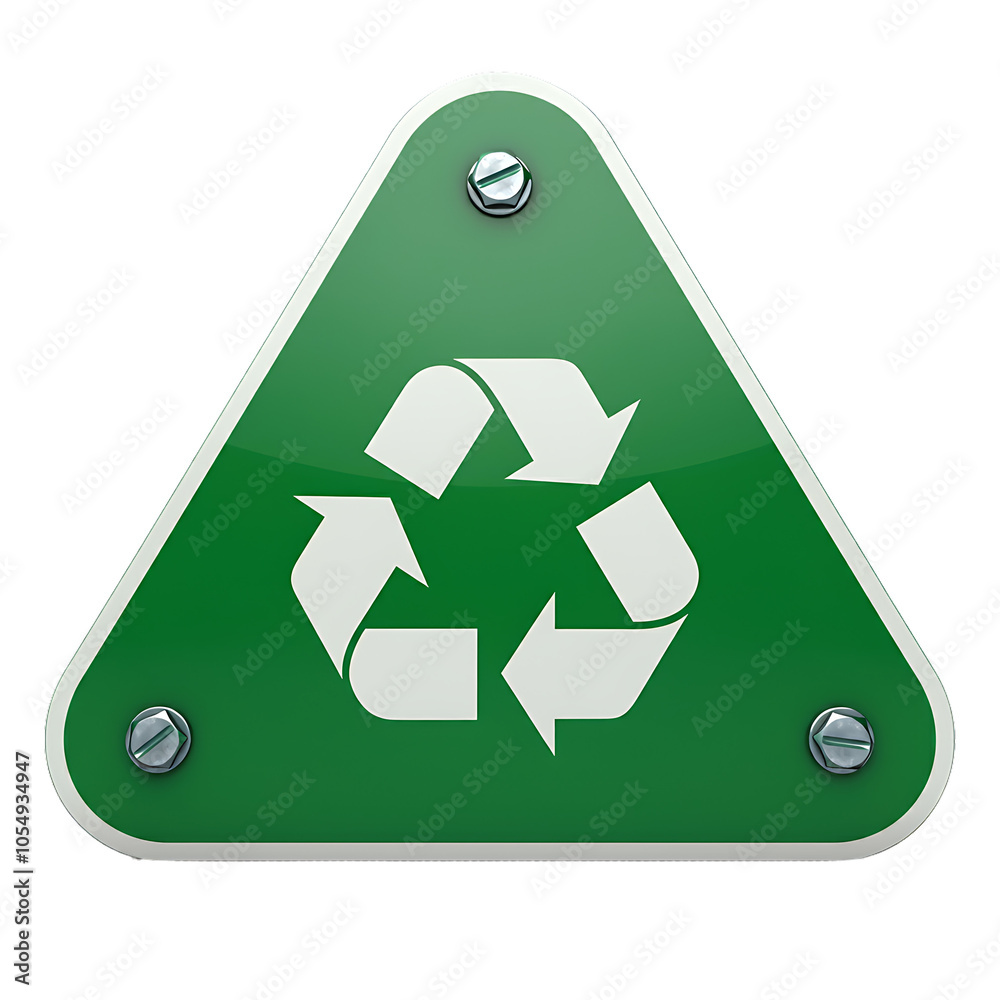 Green Recycling Badge On Transparent Background Green Recycling Badge On Transparent Background
