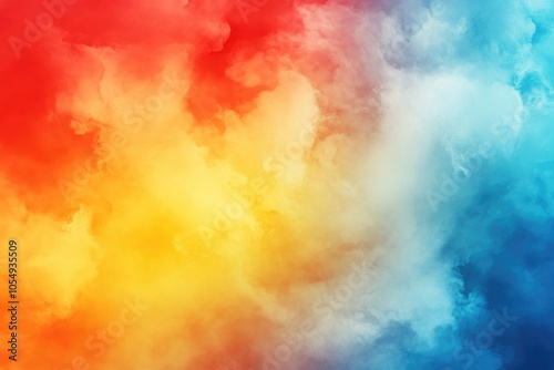 abstract degrade blur clouds red yellow blue background for illustration