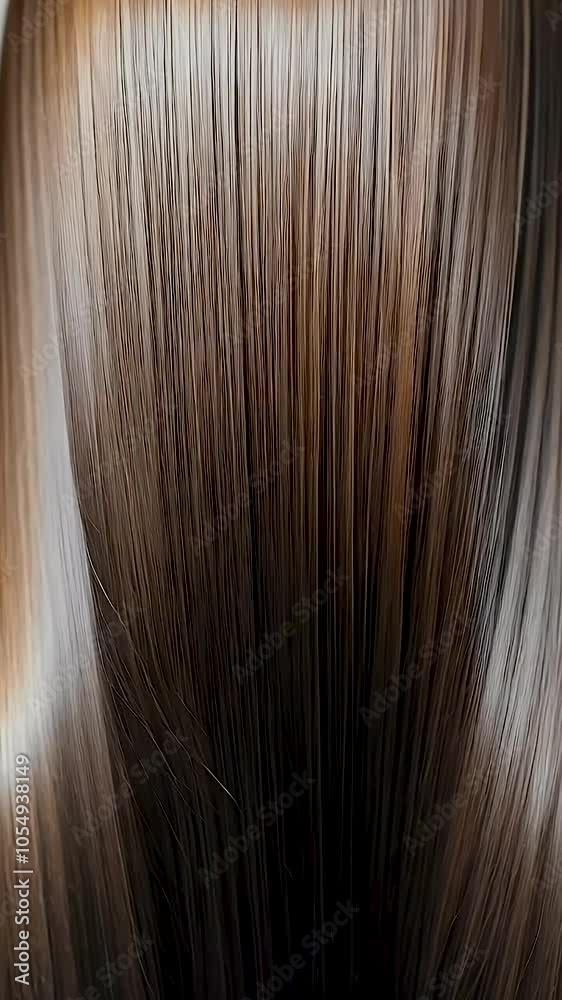 Luxurious, smooth hair with rich dark brown color showcases its healthy, glossy shine and sleek texture, with strands perfectly aligned for stunning beauty and captivating visual appeal. Luxurious, smooth hair with rich dark brown color showcases its healthy, glossy shine and sleek texture, with strands perfectly aligned for stunning beauty and captivating visual appeal.