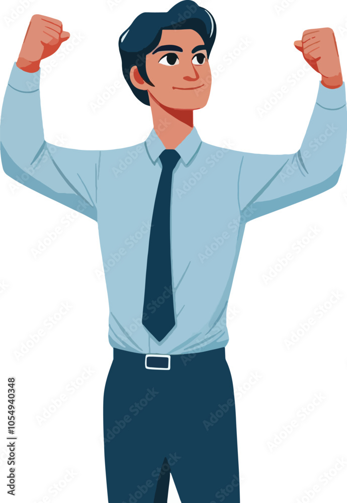 a confident person standing tall with arms raised in a 'V' shape, as if celebrating a personal victory a confident person standing tall with arms raised in a 'V' shape, as if celebrating a personal victory