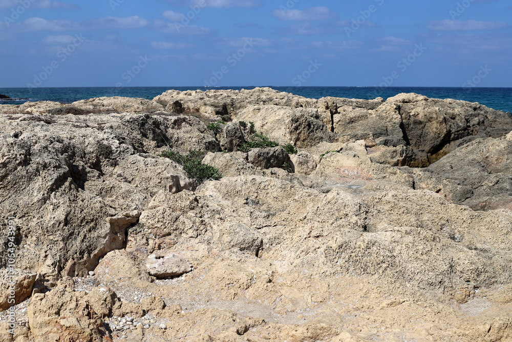 The Mediterranean coast in northern Israel The Mediterranean coast in northern Israel