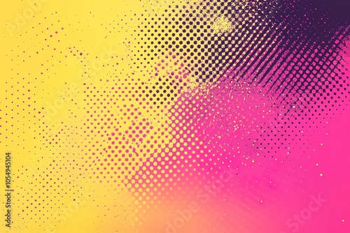 Wallpaper Mural Abstract background with yellow, pink, and purple halftone pattern. Torontodigital.ca