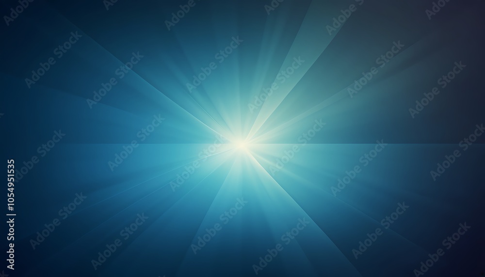 Obraz premium Blue light rays with glowing effect background