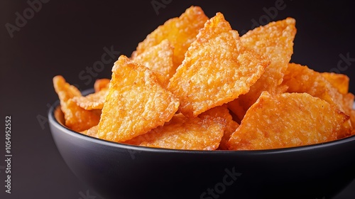 Golden Brown Latkes with Crisp Edges in Bowl photo