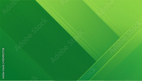 緑色の斜線を使用した幾何学的な背景素材