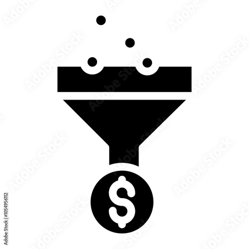 funnel icon filter symbol simple design element