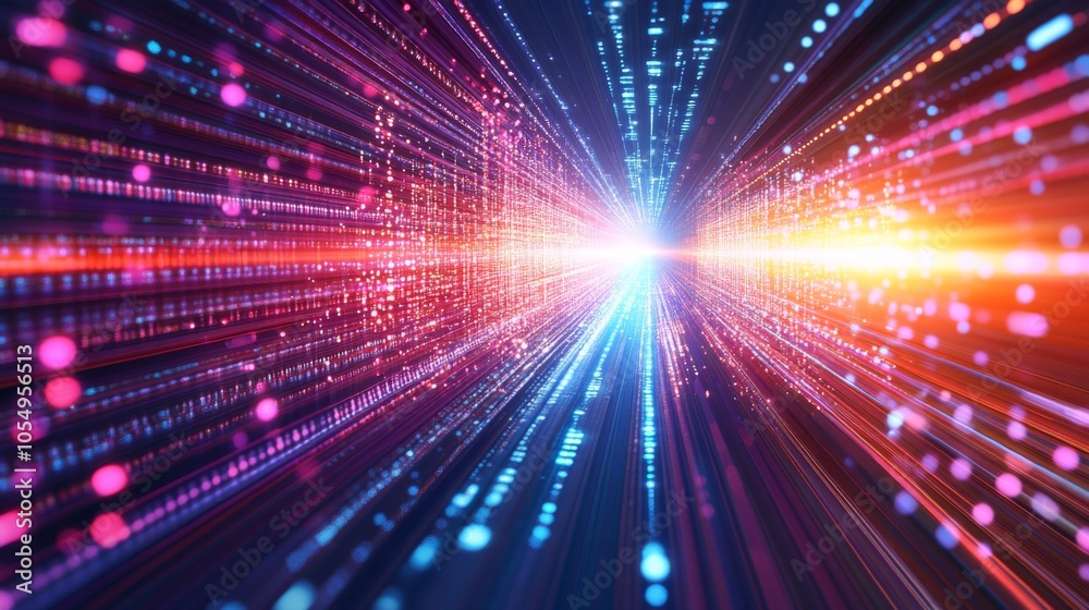 Vibrant Digital Technology Background with Bright Colors Vibrant Digital Technology Background with Bright Colors