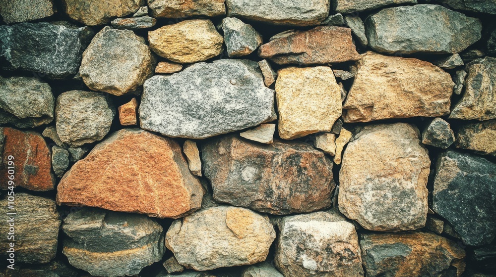 Vibrant Warm Stone Wall with Natural Textures Vibrant Warm Stone Wall with Natural Textures