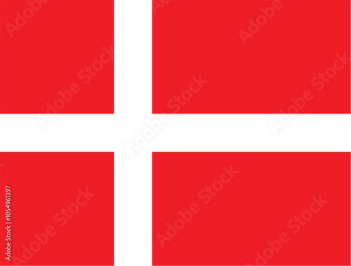 Free Download Nationall flag of Danmark Vector illustration
 - GFXLoad