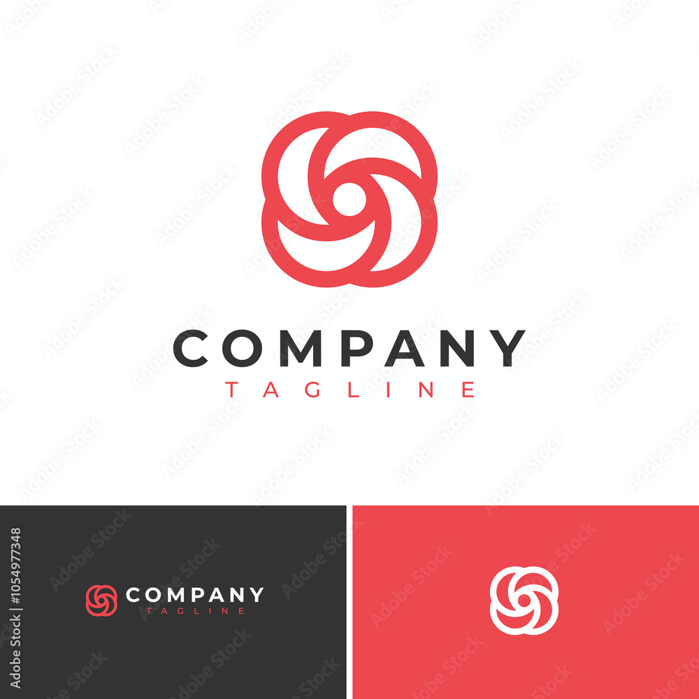 abstract flower blossom logo design abstract flower blossom logo design