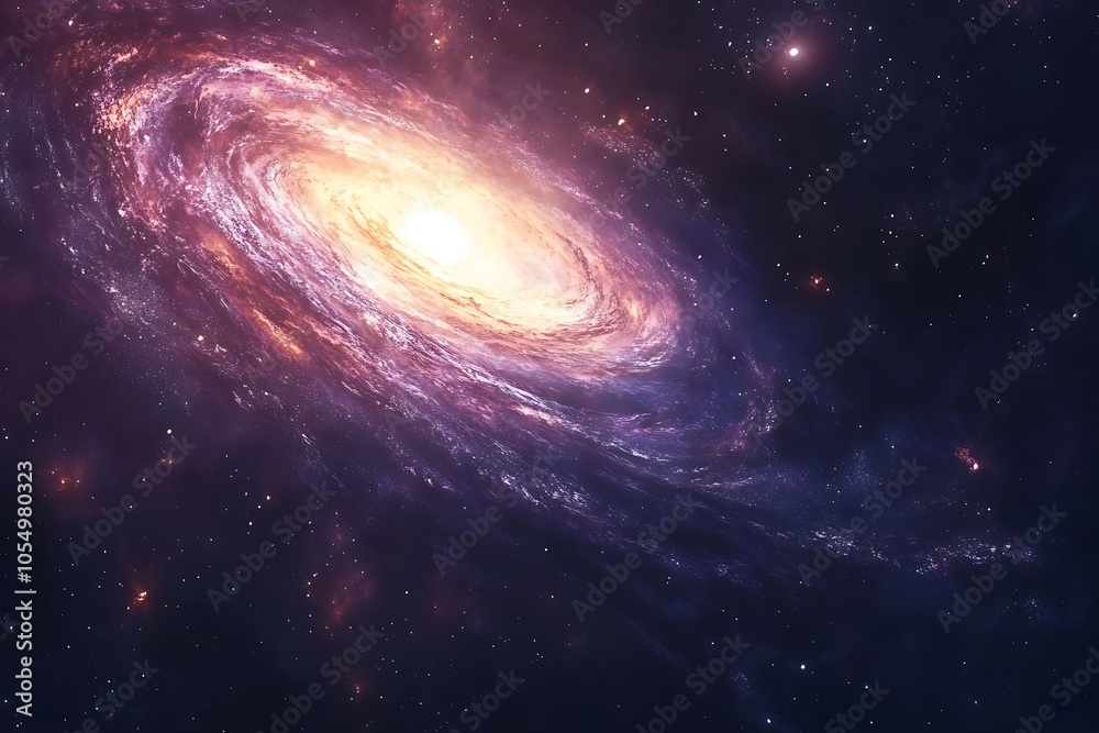 Obraz premium Spiral Galaxy in Space