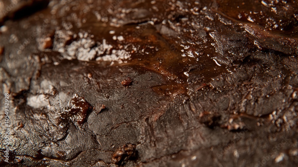 A detailed close-up of juicy beef brisket, slow-cooked to perfection, with tender meat fibers and a rich glaze. A detailed close-up of juicy beef brisket, slow-cooked to perfection, with tender meat fibers and a rich glaze.