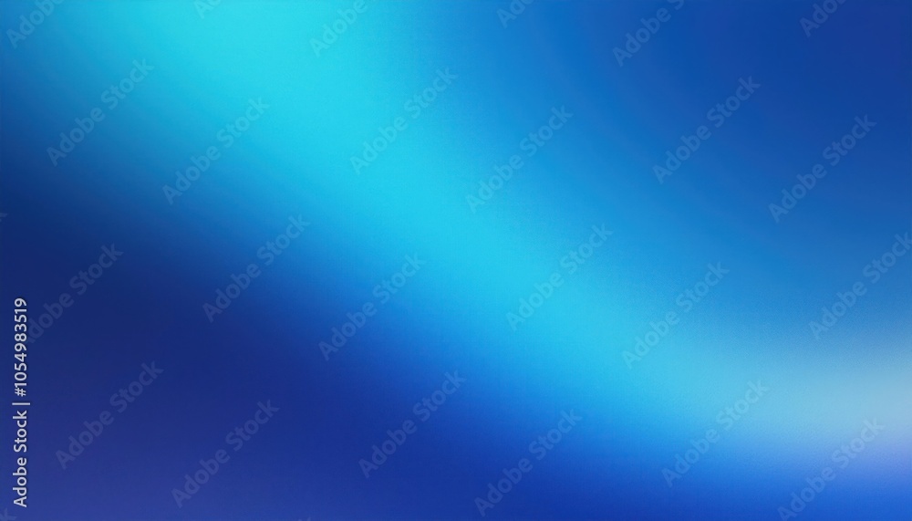 Blurred Blue Gradient Background with Noise Grain Texture