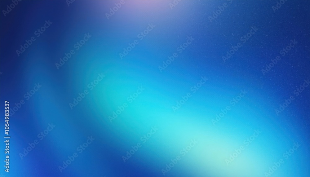 Fototapeta premium Blurred Blue Gradient Background with Noise Grain Texture
