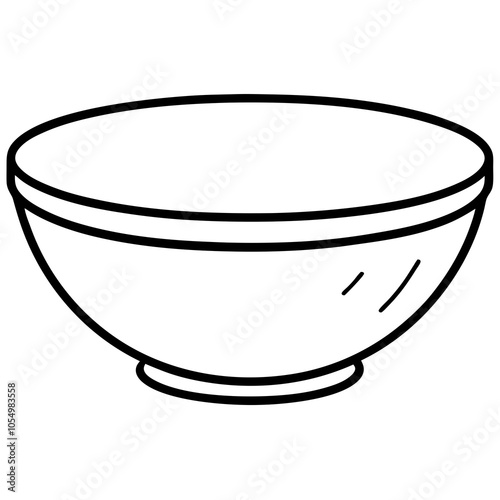 ceramic bowl on white background