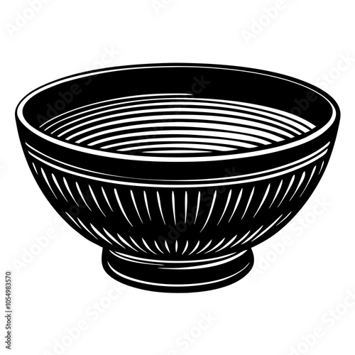 ceramic bowl on white background
