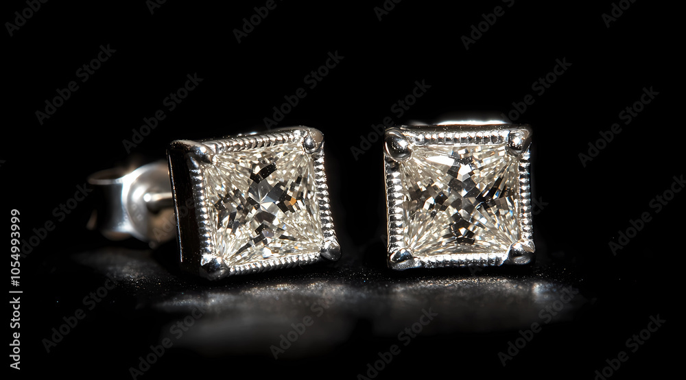 Sparkling Simplicity: A Pair of Stud Earrings with Post Back for Everyday Elegance Sparkling Simplicity: A Pair of Stud Earrings with Post Back for Everyday Elegance