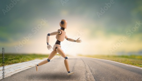Wallpaper Mural 走っているロボット Torontodigital.ca