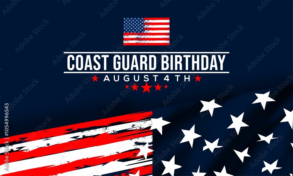 US coast guard birthday , vektor background banner . US coast guard birthday , vektor background banner .