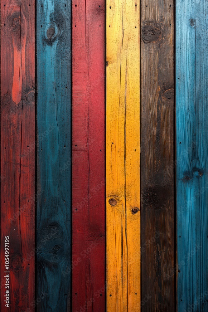 Fototapeta premium Natural Wooden Surface with Eye-Catching Colors.