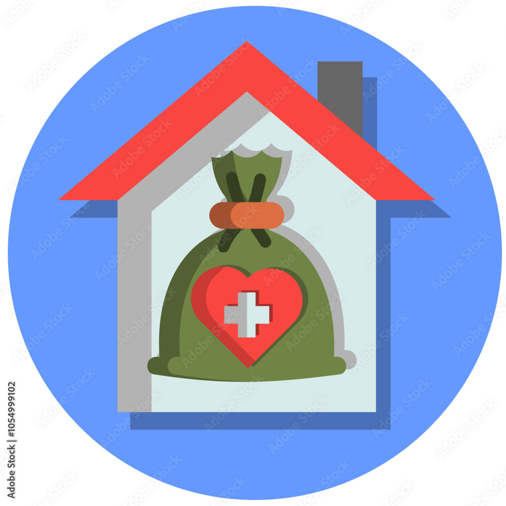 Fototapeta premium Nonprofit Aid Icon