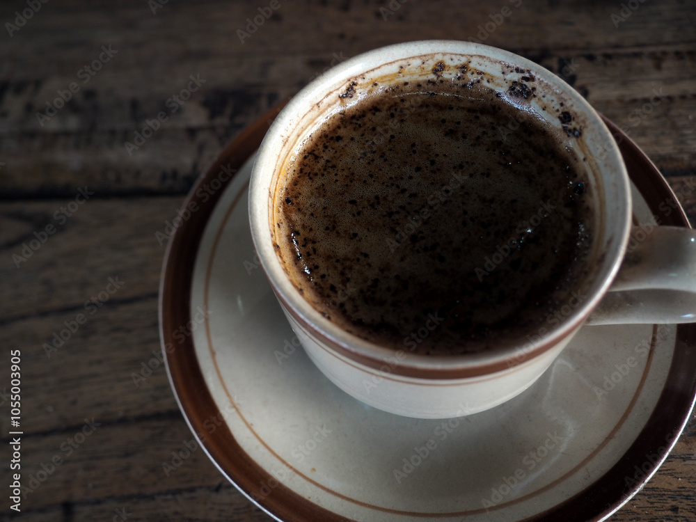 Fototapeta premium cup of coffee on table