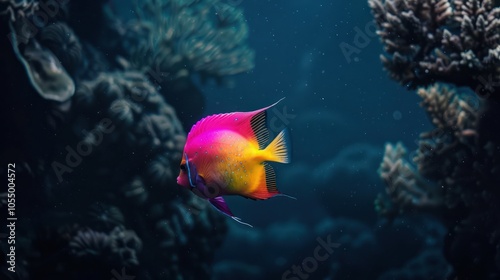 Vibrant Fish in the Coral Reef