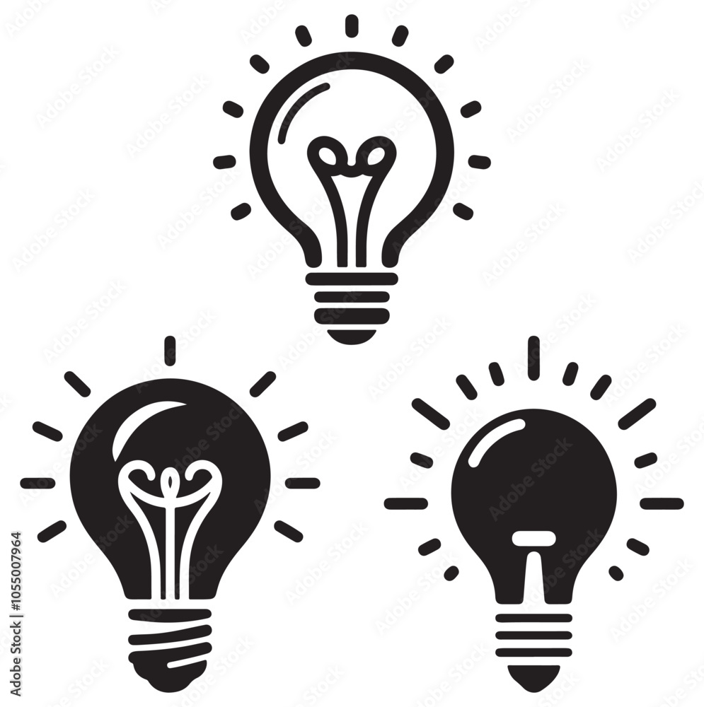 Light Bulb Silhouette Light Bulb Silhouette